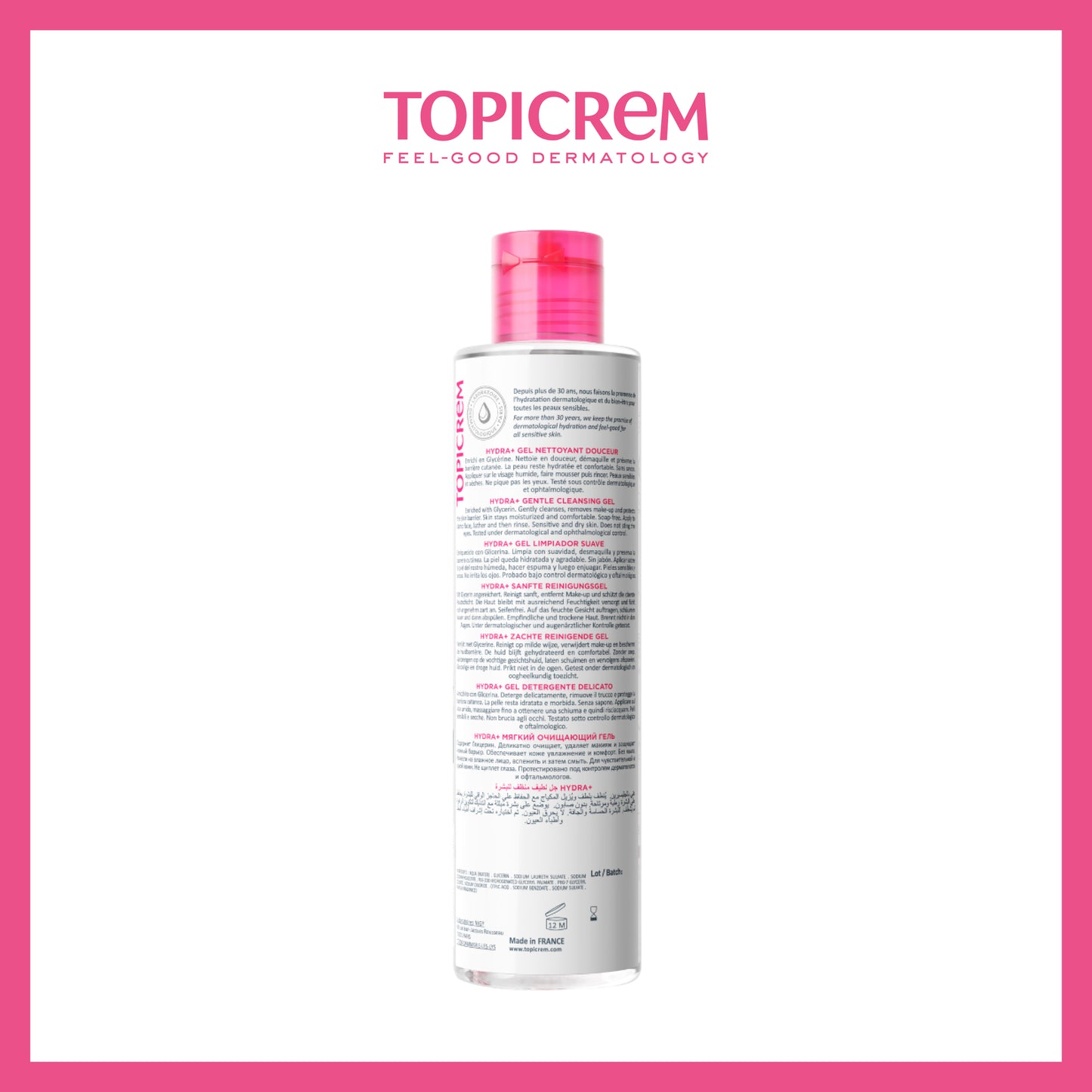 Topicrem Hydra+ Gentle Cleansing Gel 200ml