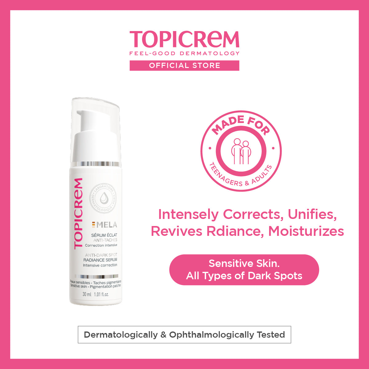 Topicrem MELA Anti-Dark Spot Radiance Serum 30ml