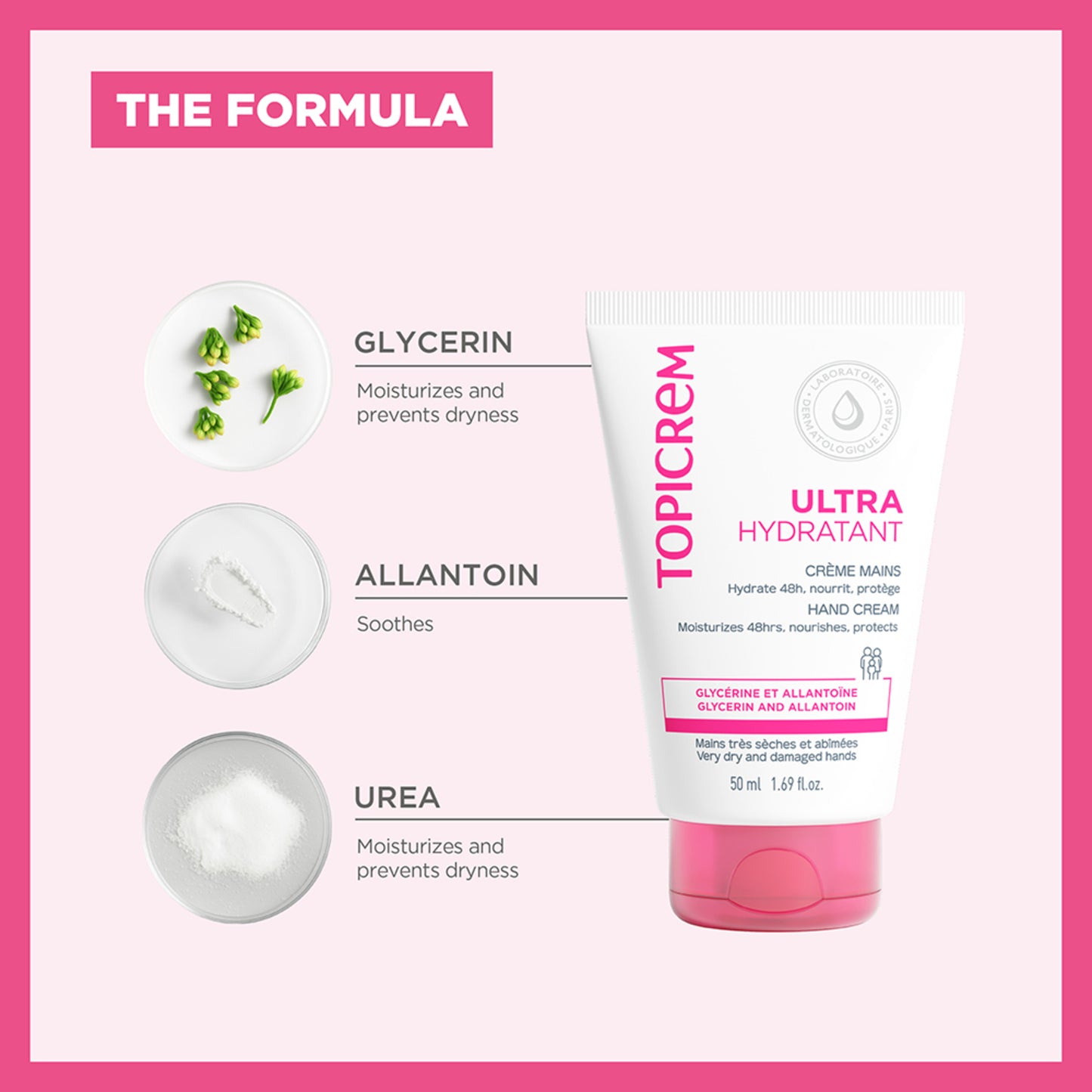 Topicrem Ultra-Moisturizing Hand Cream 50ml