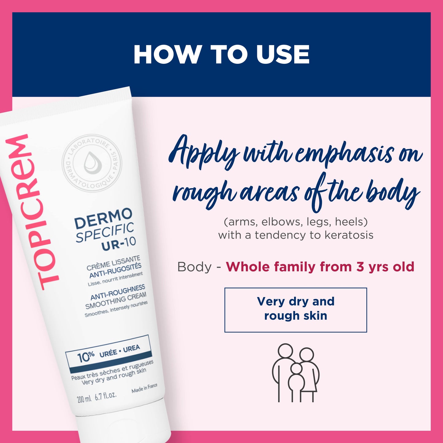 Topicrem DERMO SPECIFIC UR10 Anti-Roughness Smoothing Cream 200ml