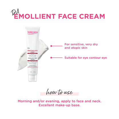 Topicrem DA Emollient Face Cream 40ml