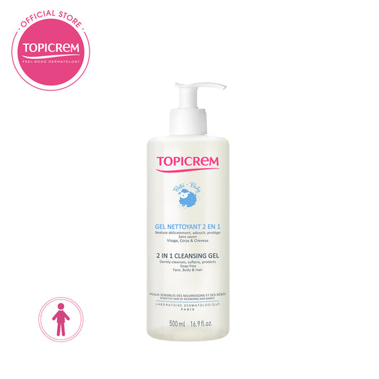 Topicrem Baby 2 in 1 Cleansing Gel 500ml